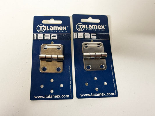 Talamex scharnieren hoogglans 46x37x2 mm RVS
