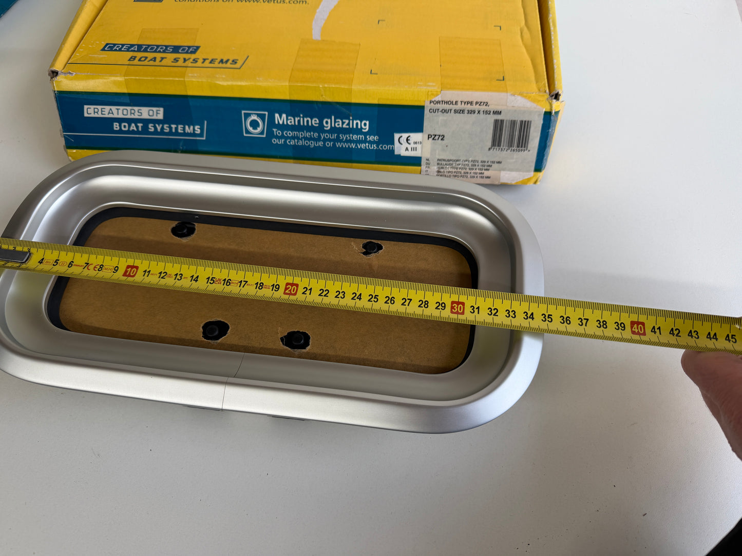 Vetus patrijspoort PZ72 329 x 152 mm