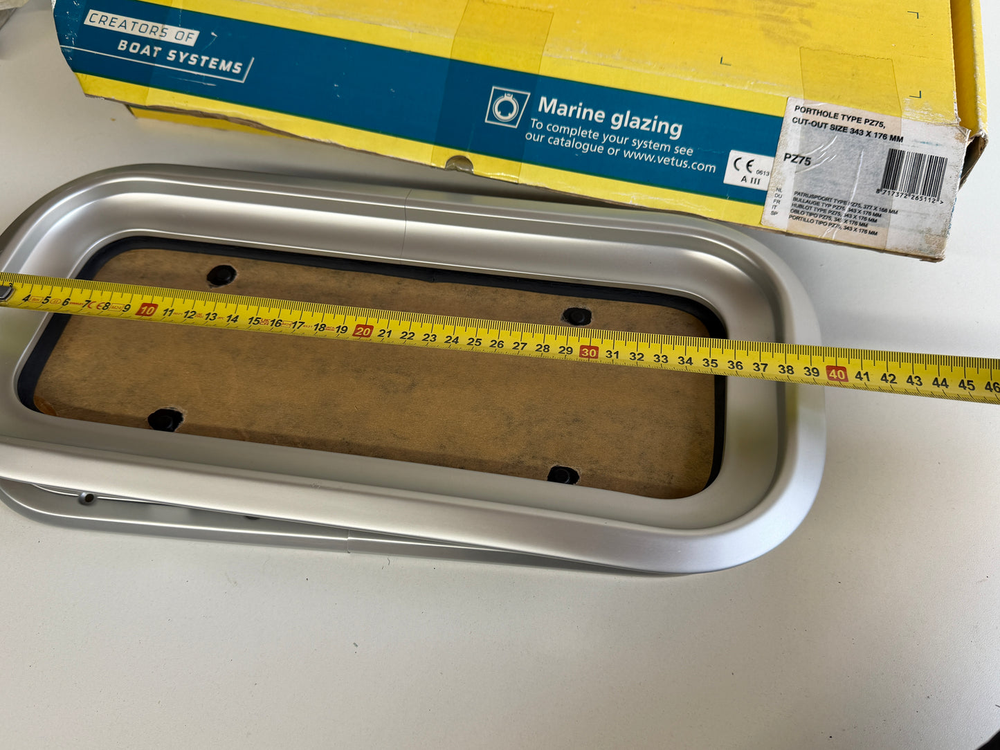 Vetus patrijspoort PZ75 343 x 176 mm