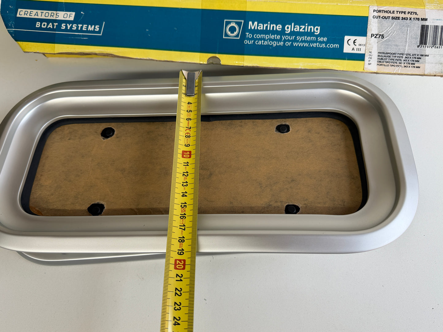 Vetus patrijspoort PZ75 343 x 176 mm