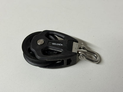 Selden 1 schijfs blok 50 mm tot 12 mm lijn