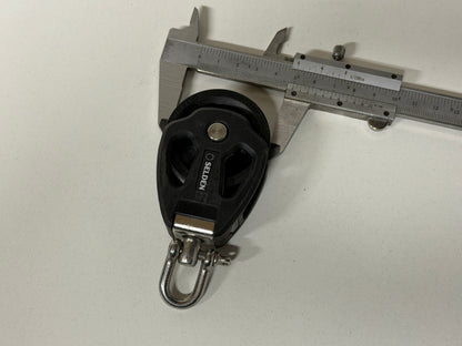 Selden 1 schijfs blok 50 mm tot 12 mm lijn