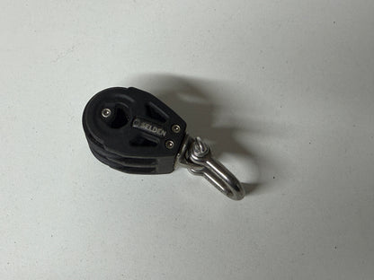 Selden 2 schijfs blok gelagerd 30 mm tot 8 mm lijn
