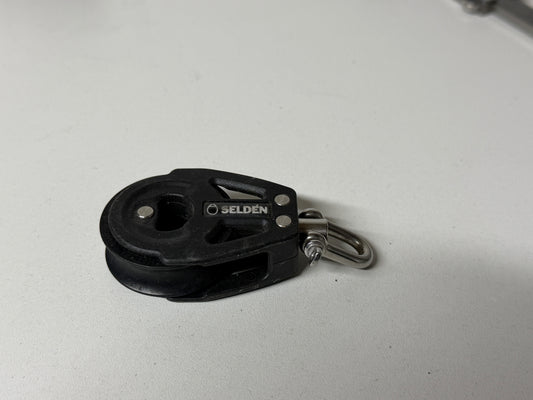 Selden 1 schijfs blok gelagerd 40 mm tot 10 mm wartel