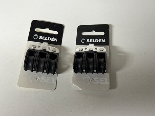 Selden 2 schijfs blok 20 mm kogel gelagerd