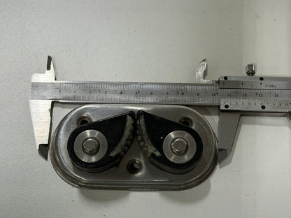 Schootklem 6-14 mm op rvs plateau