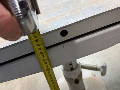 Tafelpoot 50 cm hoog verstelbaar
