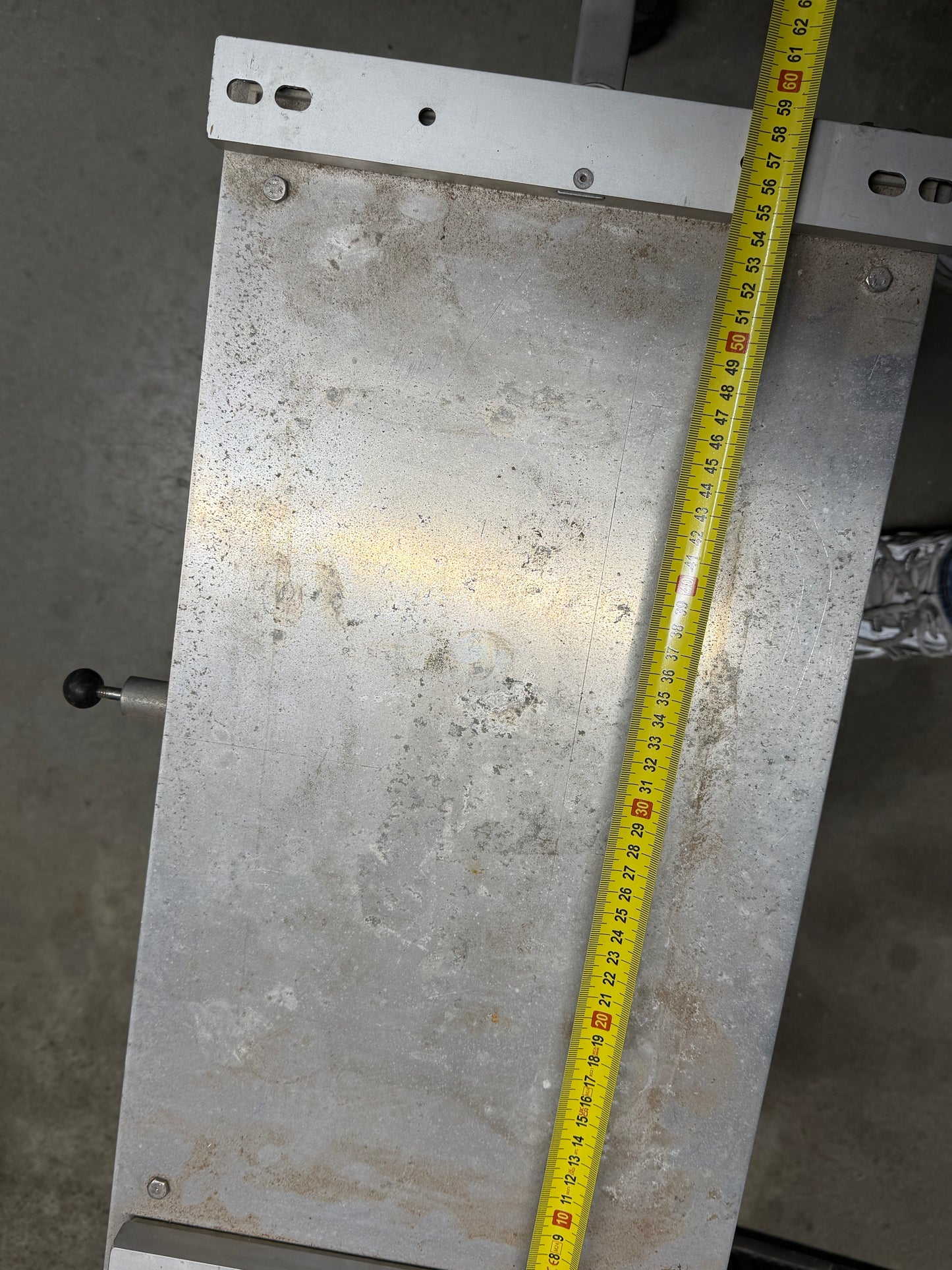 Tafelpoot 50 cm hoog verstelbaar