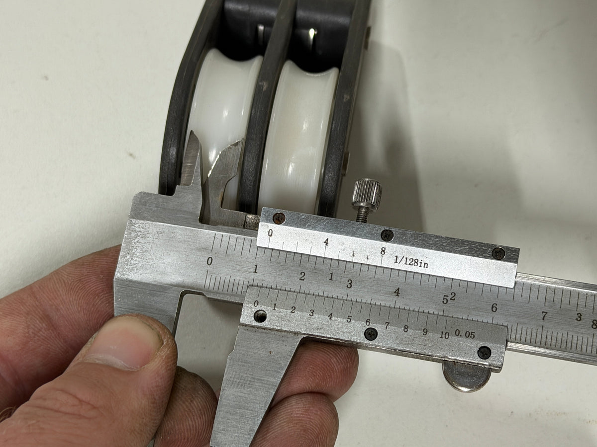 Barton 2 schijfs blok 45 mm tot 12 mm lijn gelagerd NIEUW