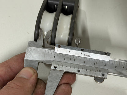 Barton 2 schijfs blok 45 mm tot 12 mm lijn gelagerd NIEUW