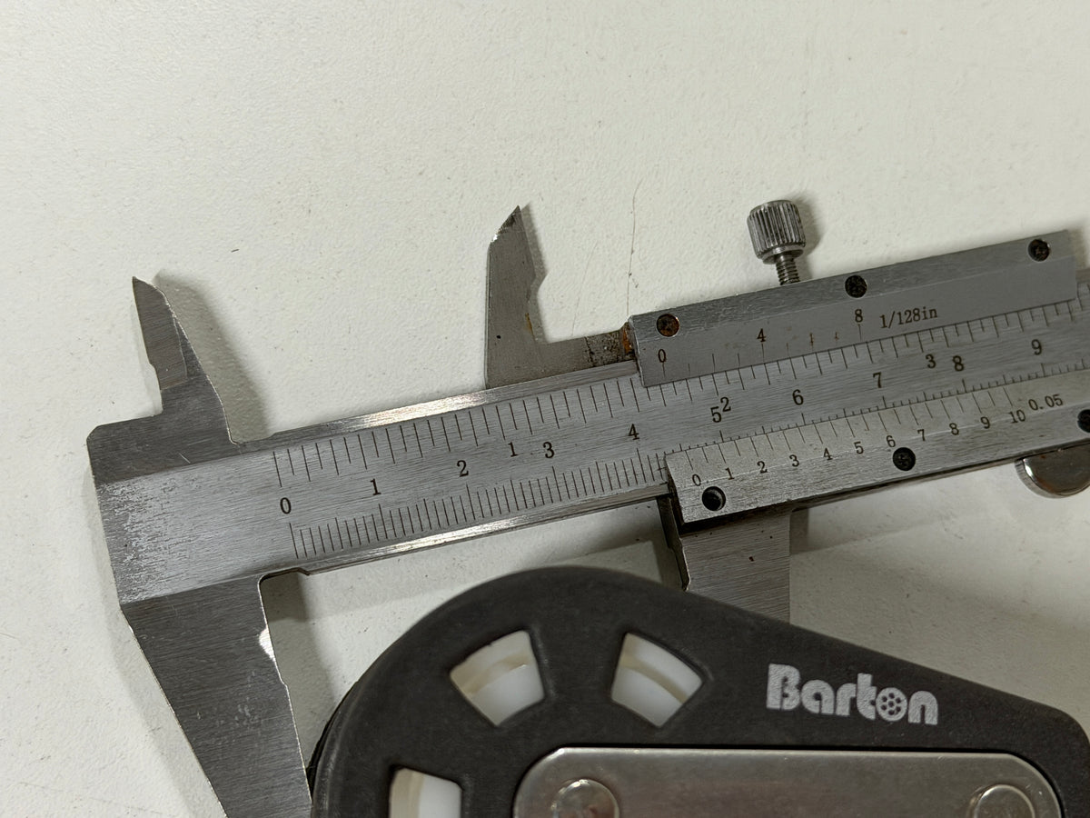 Barton 2 schijfs blok 45 mm tot 12 mm lijn gelagerd NIEUW