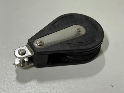 NIEUW Gelagerd 60 mm 1 schijfsblok met gaffelsluiting