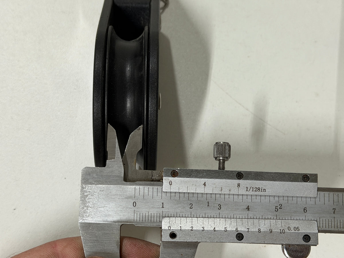 NIEUW Gelagerd 60 mm 1 schijfsblok met gaffelsluiting