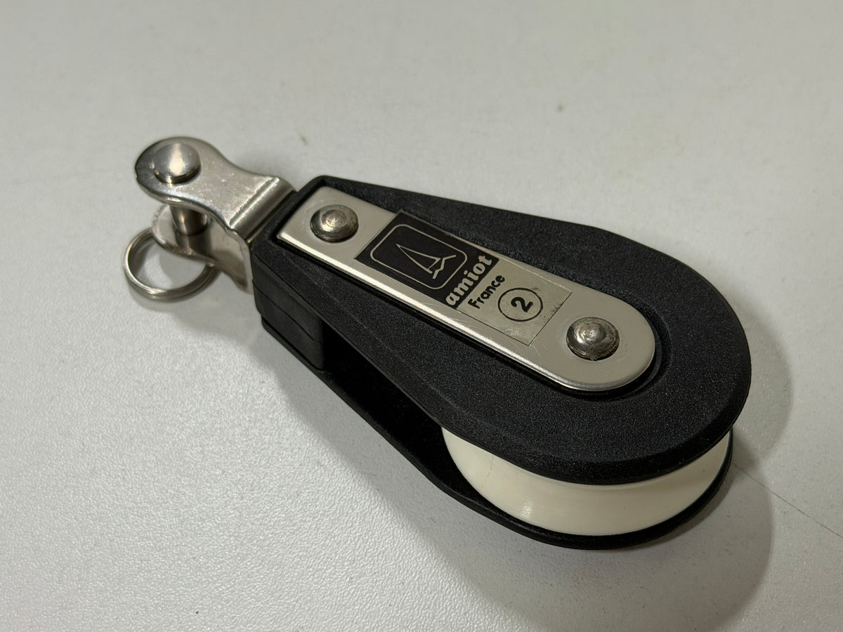 NIEUW Amiot 1 schijfs blok 45 mm tot 10 mm lijn Size 2