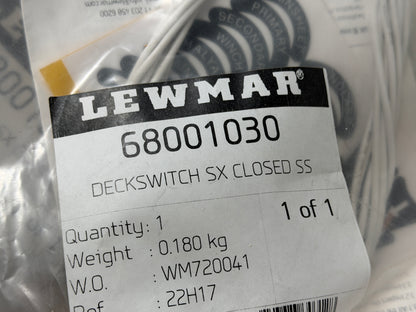 Nieuwe Lewmar gesloten RVS dekschakelaar RVS