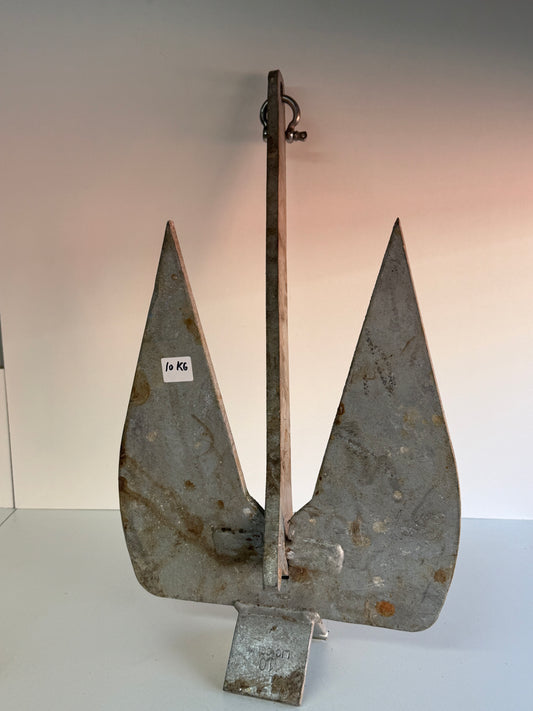 Danforth / French anker 10 kg met harpsluiting
