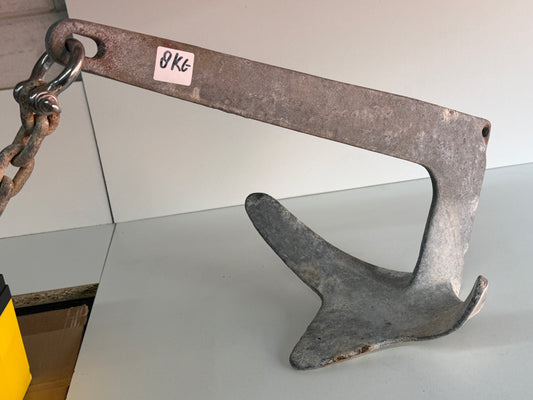 Bruce anker 8 KG met 8 meter ketting 8 mm