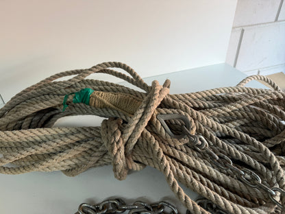 Ankerketting 4 meter + 35 meter touw