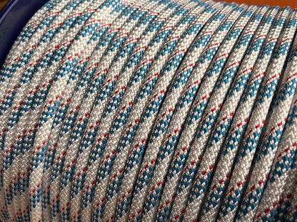 Newport polyester lijn braid on braid 10  mm blauw/rood
