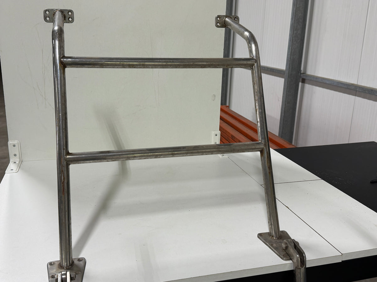 Grote RVS zwemtrap 7/8 treden 48 cm breed