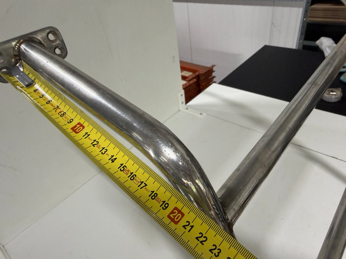 Grote RVS zwemtrap 7/8 treden 48 cm breed
