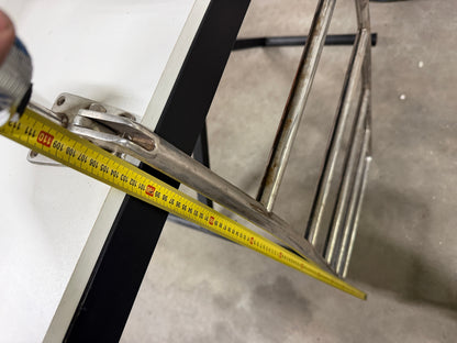 Grote RVS zwemtrap 7/8 treden 48 cm breed