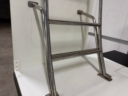 Grote RVS zwemtrap 7/8 treden 48 cm breed