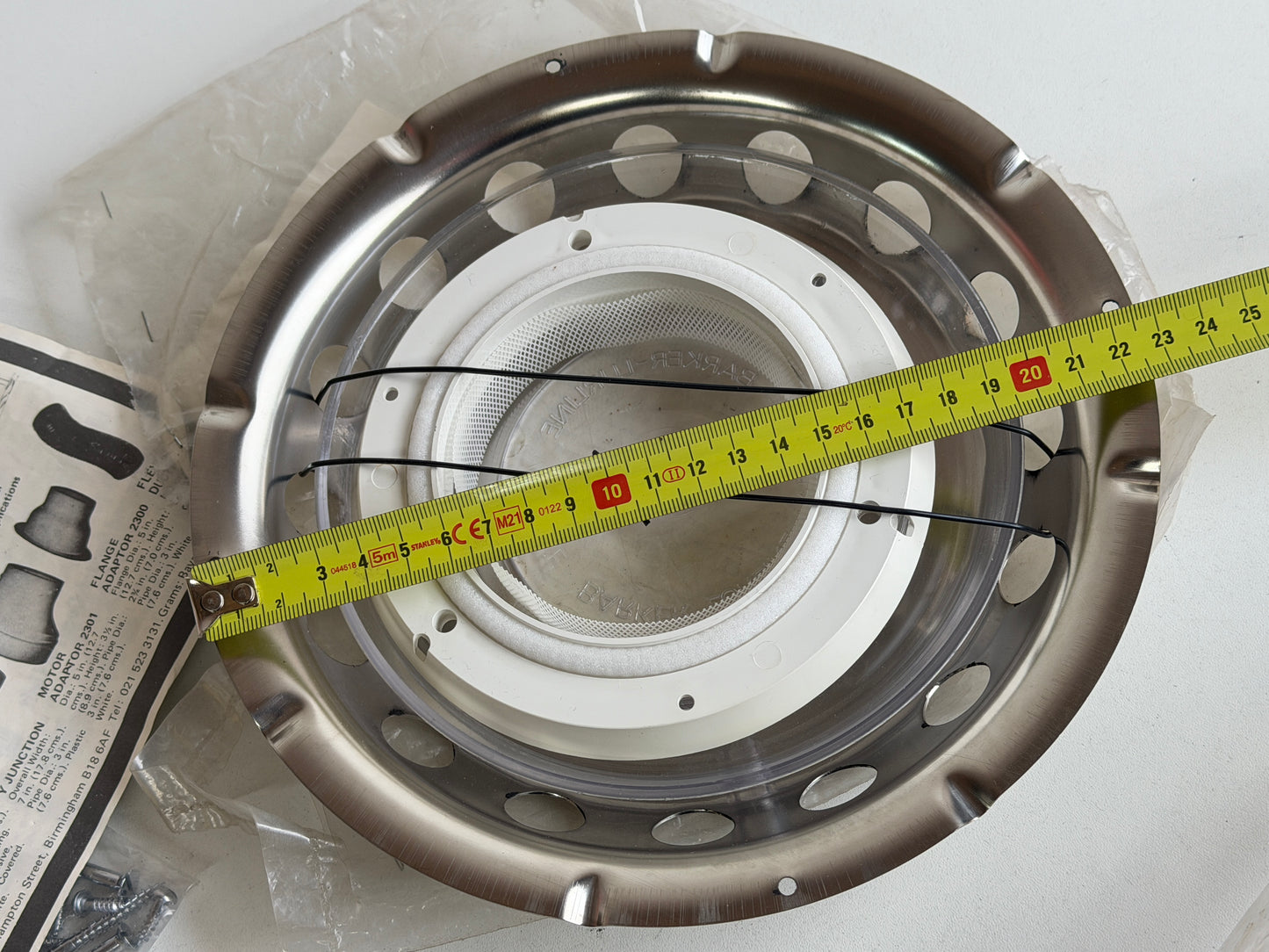 Barker Lurline dekventilator 225 mm nieuw