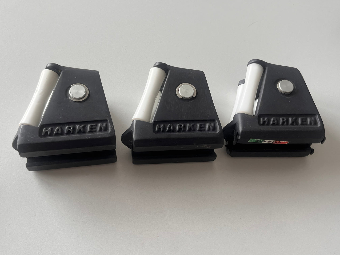 3 x Harken genuaslede / genua blok 25mm