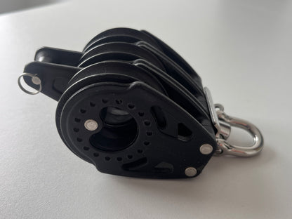 Harken 57C 3 Schijfsblok met Hondsvot en draaiwartel