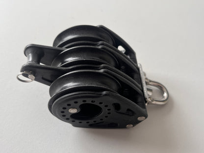 Harken 57C 3 Schijfsblok met Hondsvot en draaiwartel