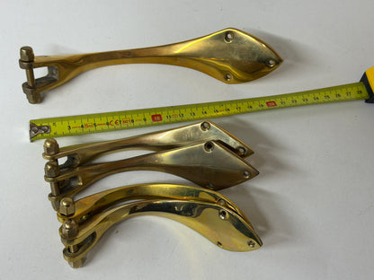 5 x messing bronzen beugels