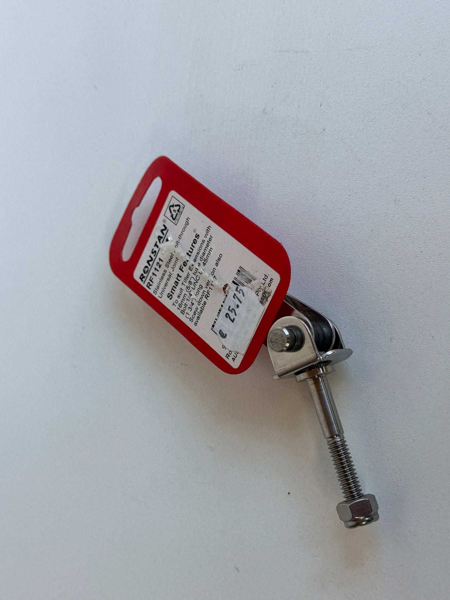 Ronstan RF1121 RVS roerpen voor helmstokverlengers