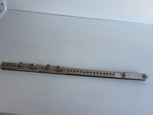 2 x Rail + oog slede 50 cm lang 25 mm breed