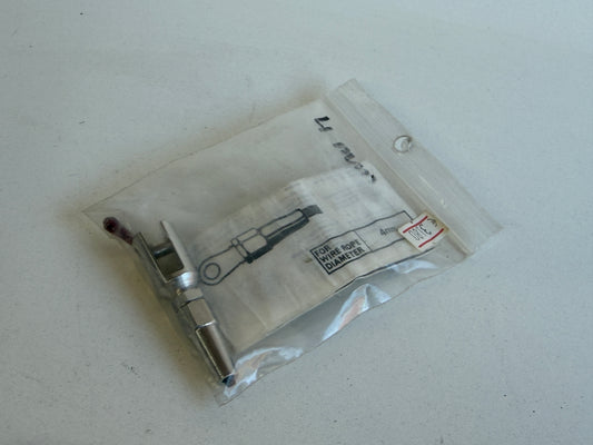 Rvs Doe het zelf terminal met gaffel voor kabel 4 mm