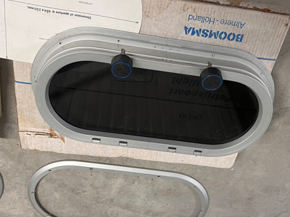 Gebo patrijspoort kogelrond / open raam 505 x 255 mm