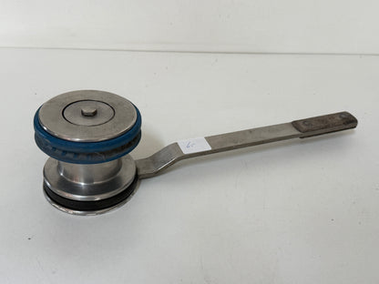 RVS HYE Lier met vaste hendel, tufnol einde nr 65