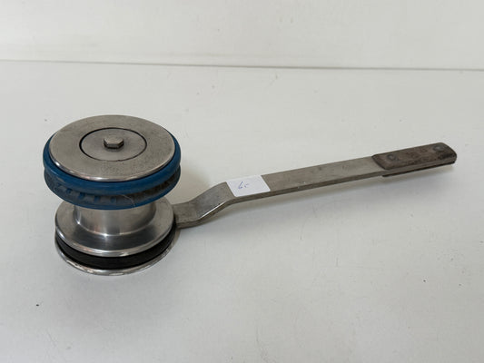 RVS HYE Lier met vaste hendel, tufnol einde nr 65