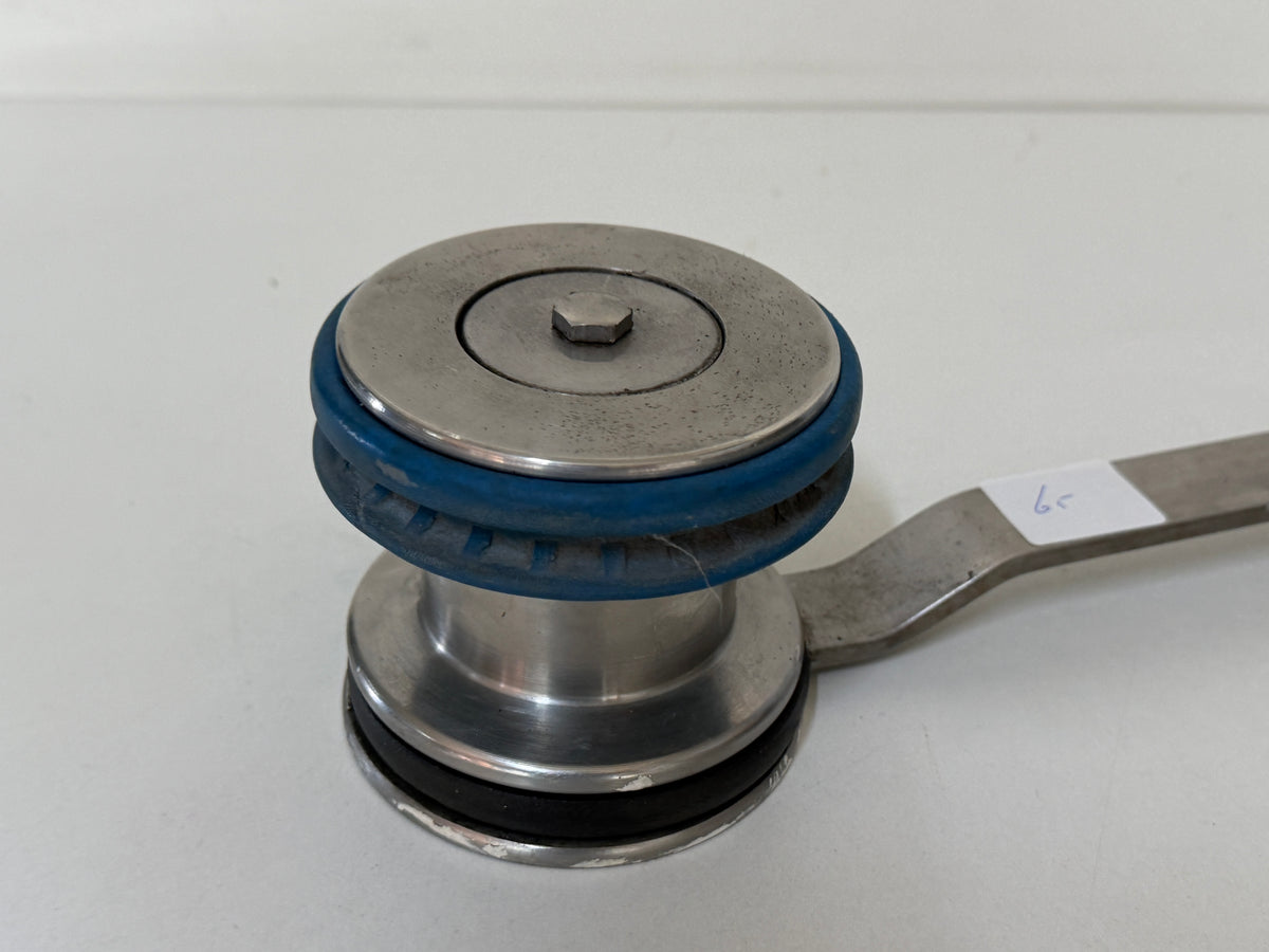 RVS HYE Lier met vaste hendel, tufnol einde nr 65