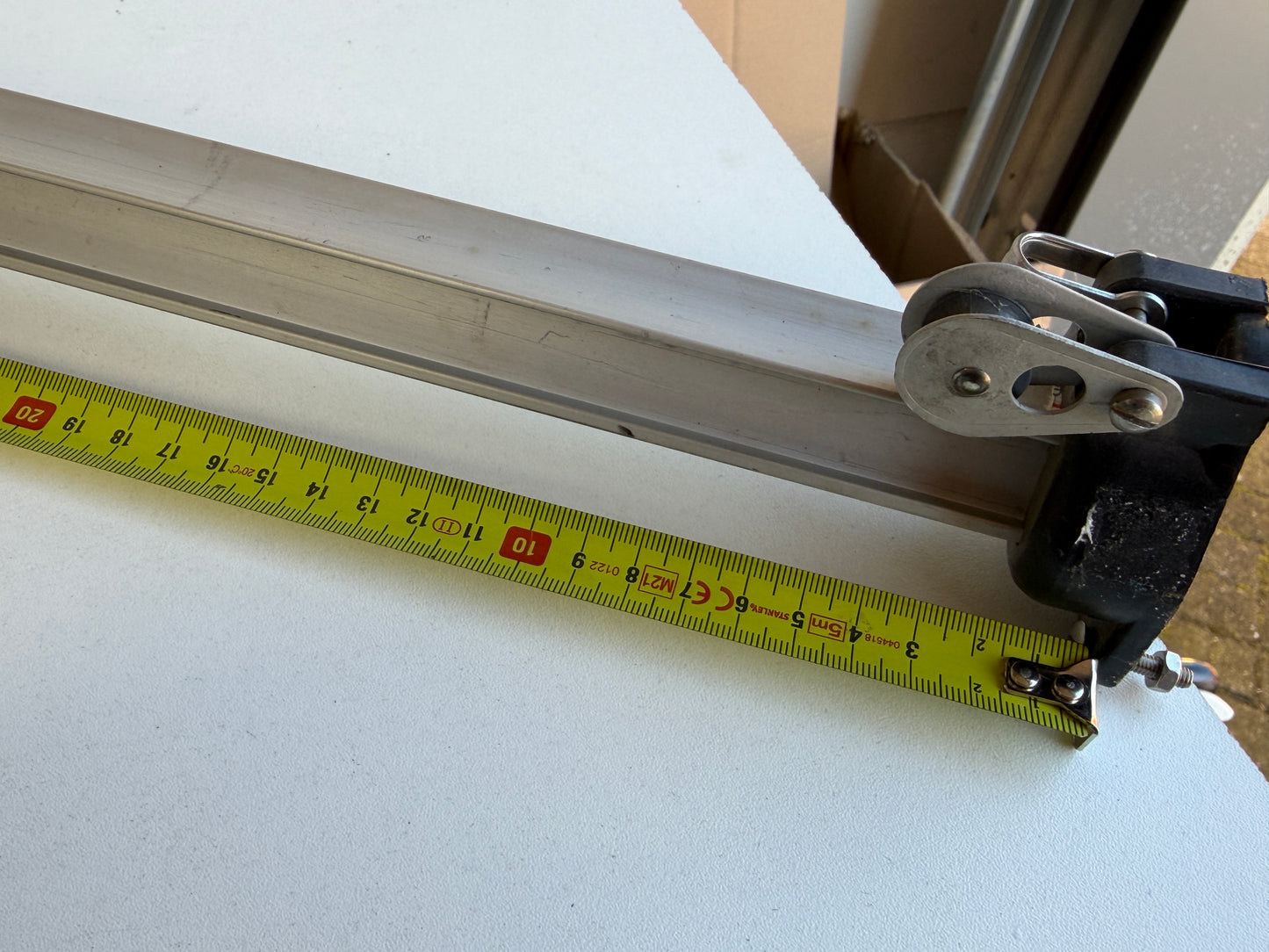 Rail 93 cm cm 22 mm breed met kar en blokken