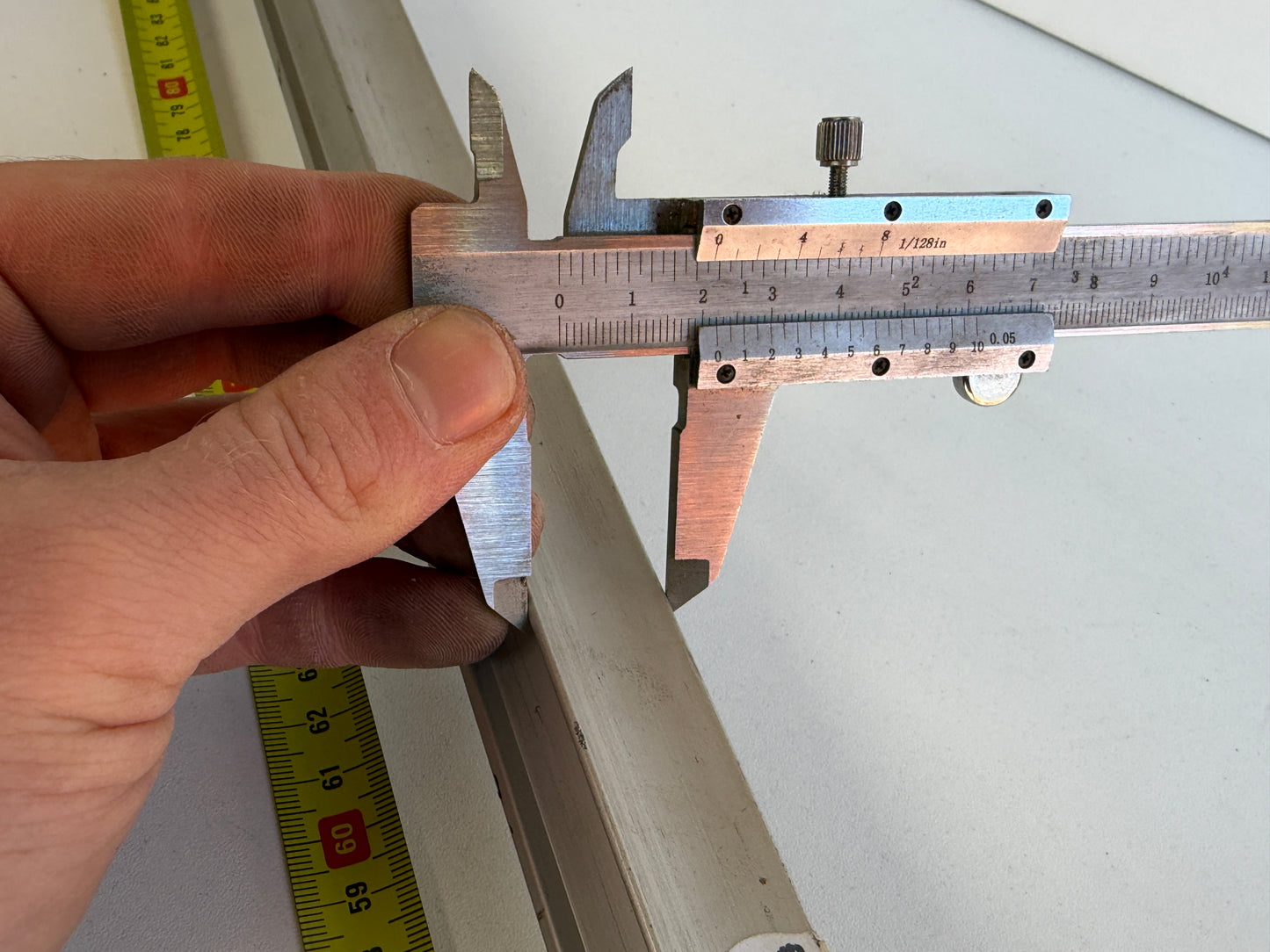 Rail 93 cm cm 22 mm breed met kar en blokken