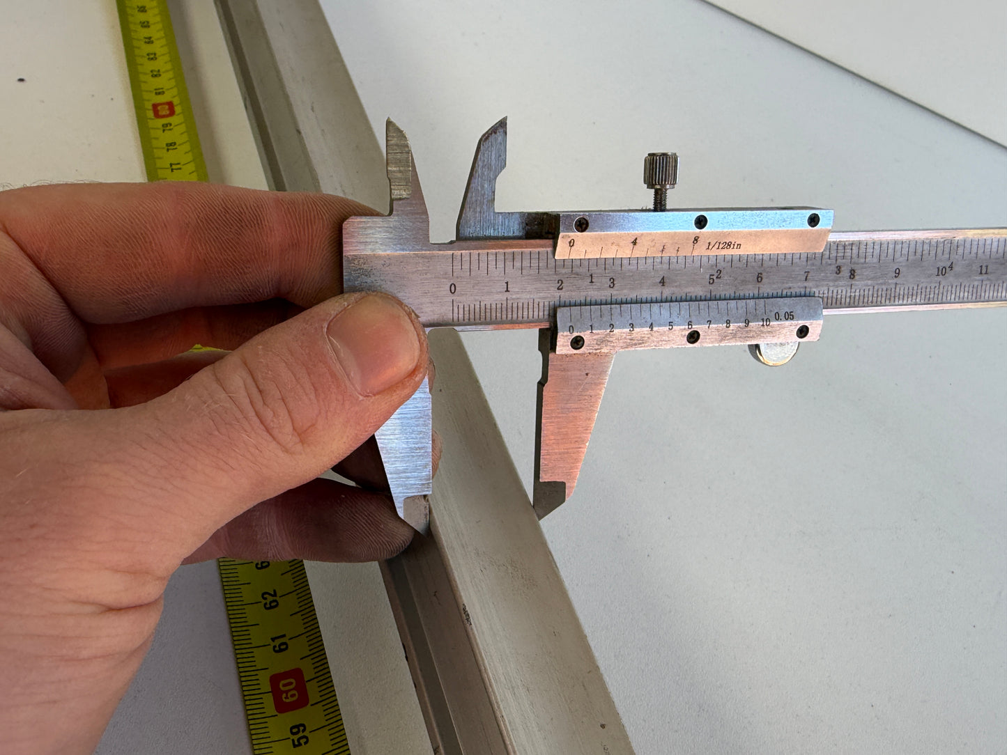 Rail 93 cm cm 22 mm breed met kar en blokken