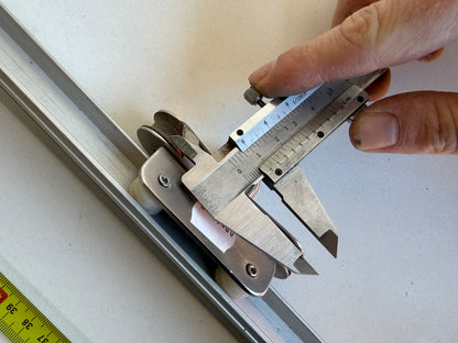 Rail 93 cm cm 22 mm breed met kar en blokken