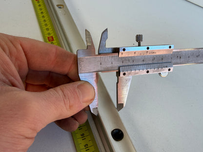 Rail 150 cm lang 20 mm breed