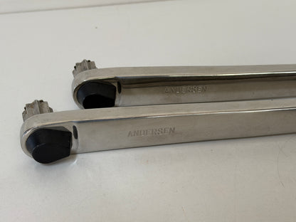 Set nieuwe Andersen lierhendels met dubbele grip/handvatten