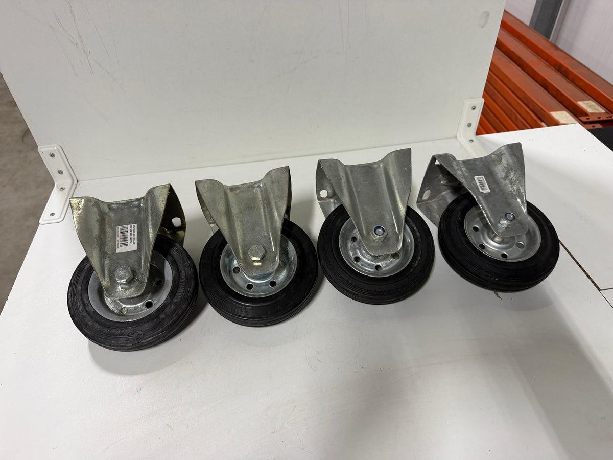 Bokwiel met plaat 160 mm
