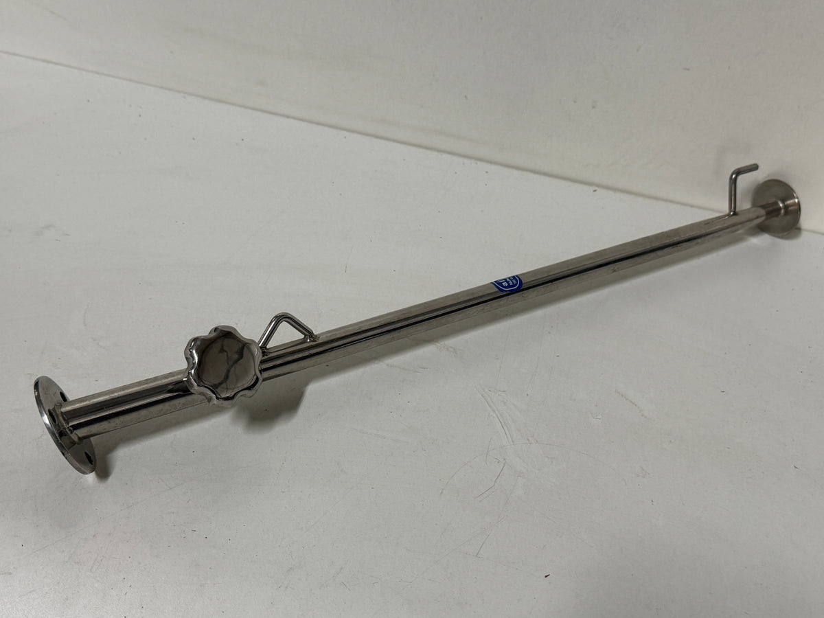 Allpa rvs vlaggenstok + houder 50 cm
