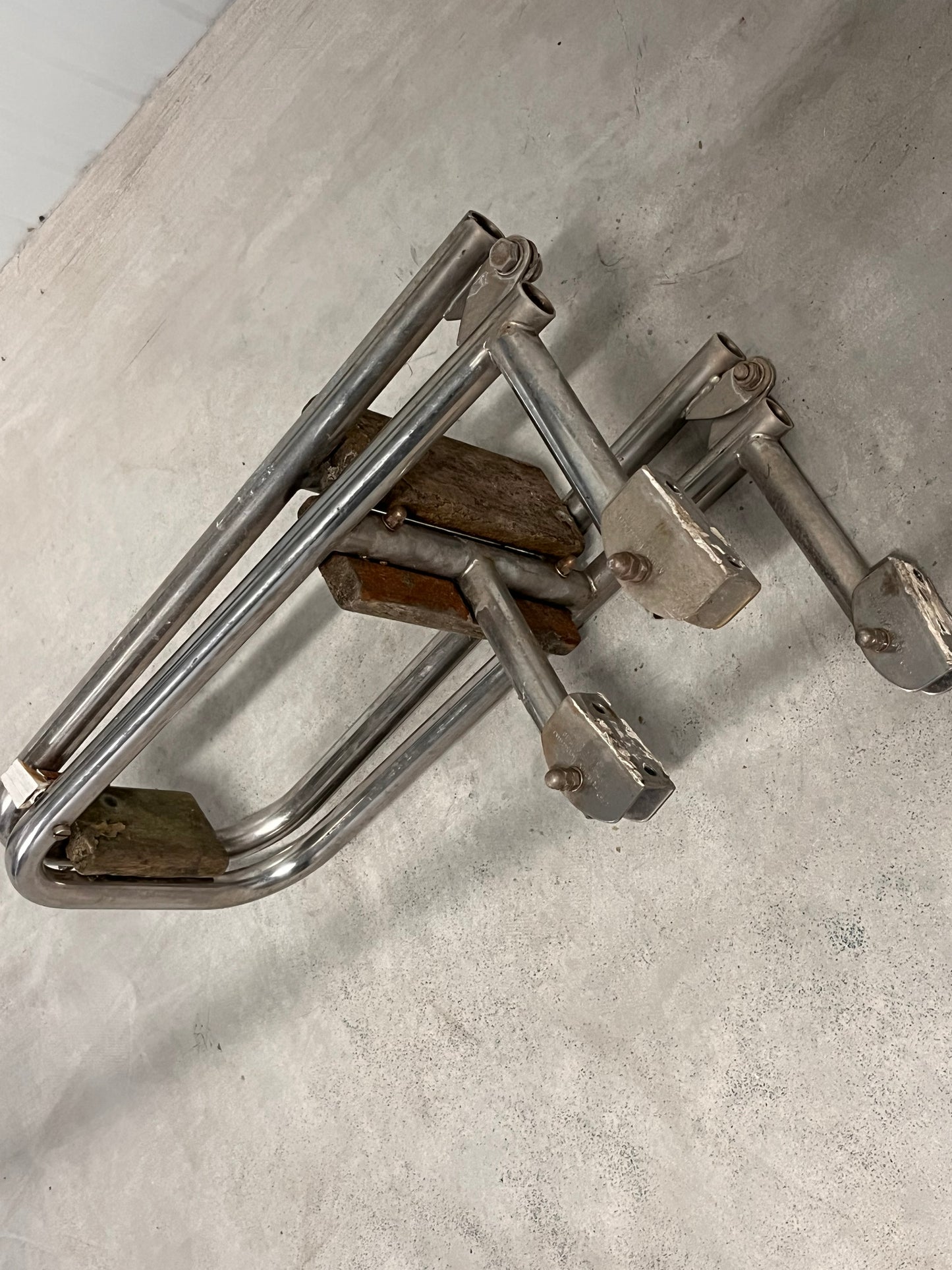 Zwemtrap met 3 houten treden