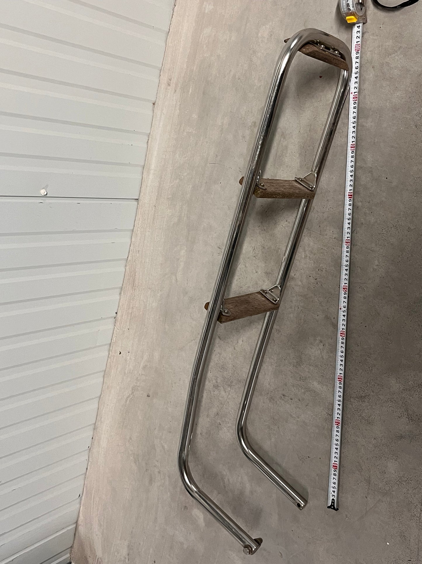 Zwemtrap met 3 houten treden