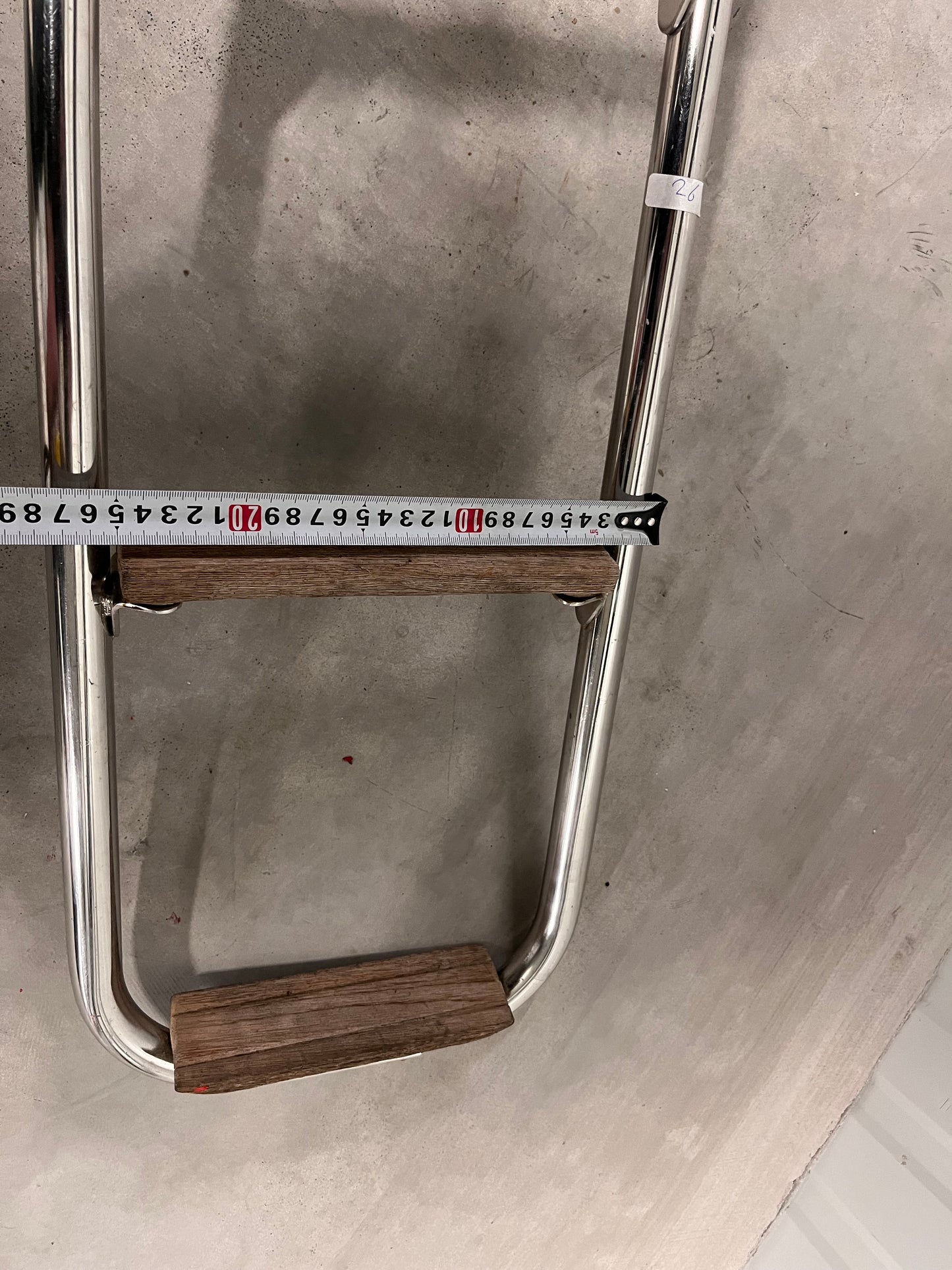 Zwemtrap met 3 houten treden